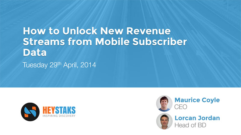 Webinar - How to Unlock New Revenue Streams from Mobile Subscriber Data